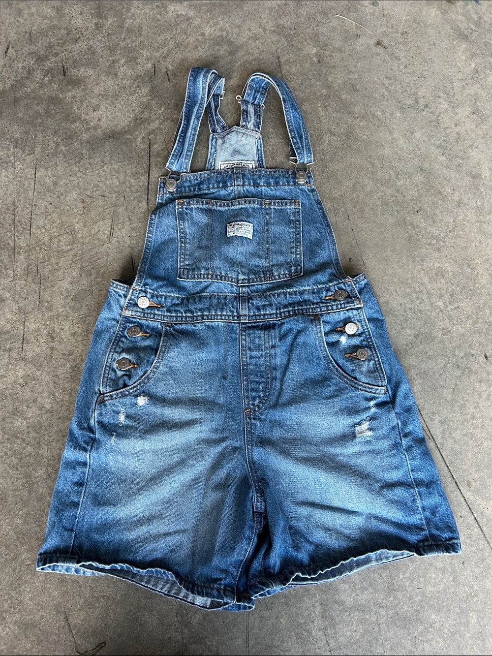 Levi's Denim Jean Overalls with Branded Patch